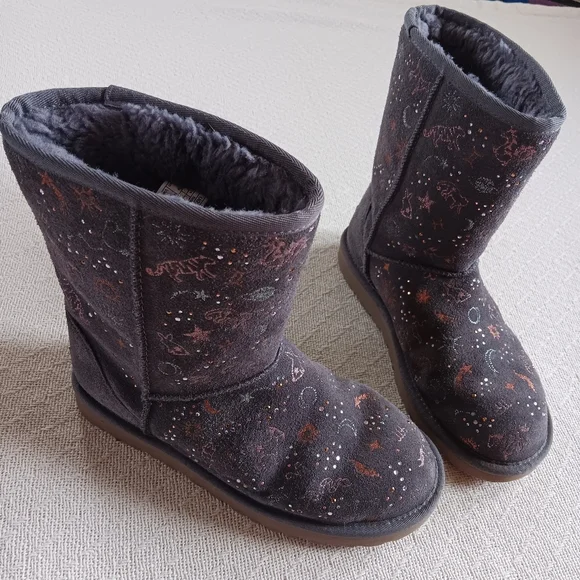 UGG ♡ zodiac suede winter boots celestial star moon - Picture 2 of 12
